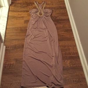 Tan Floor Length Dress